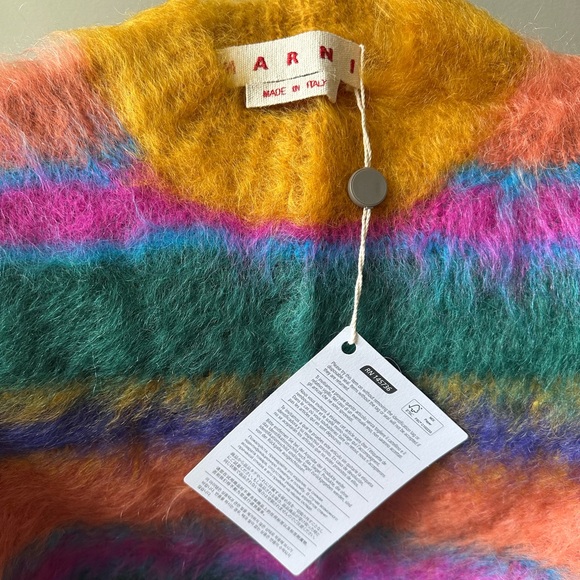 [NWT] Marni Striped Brushed Mohair-Blend Sweater (IT 38, US 2) - Picture 11 of 12